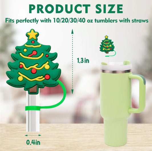 Strohhalm Deckel Adventskalender