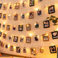Leuchtende LED Foto Klammern Lichterkette