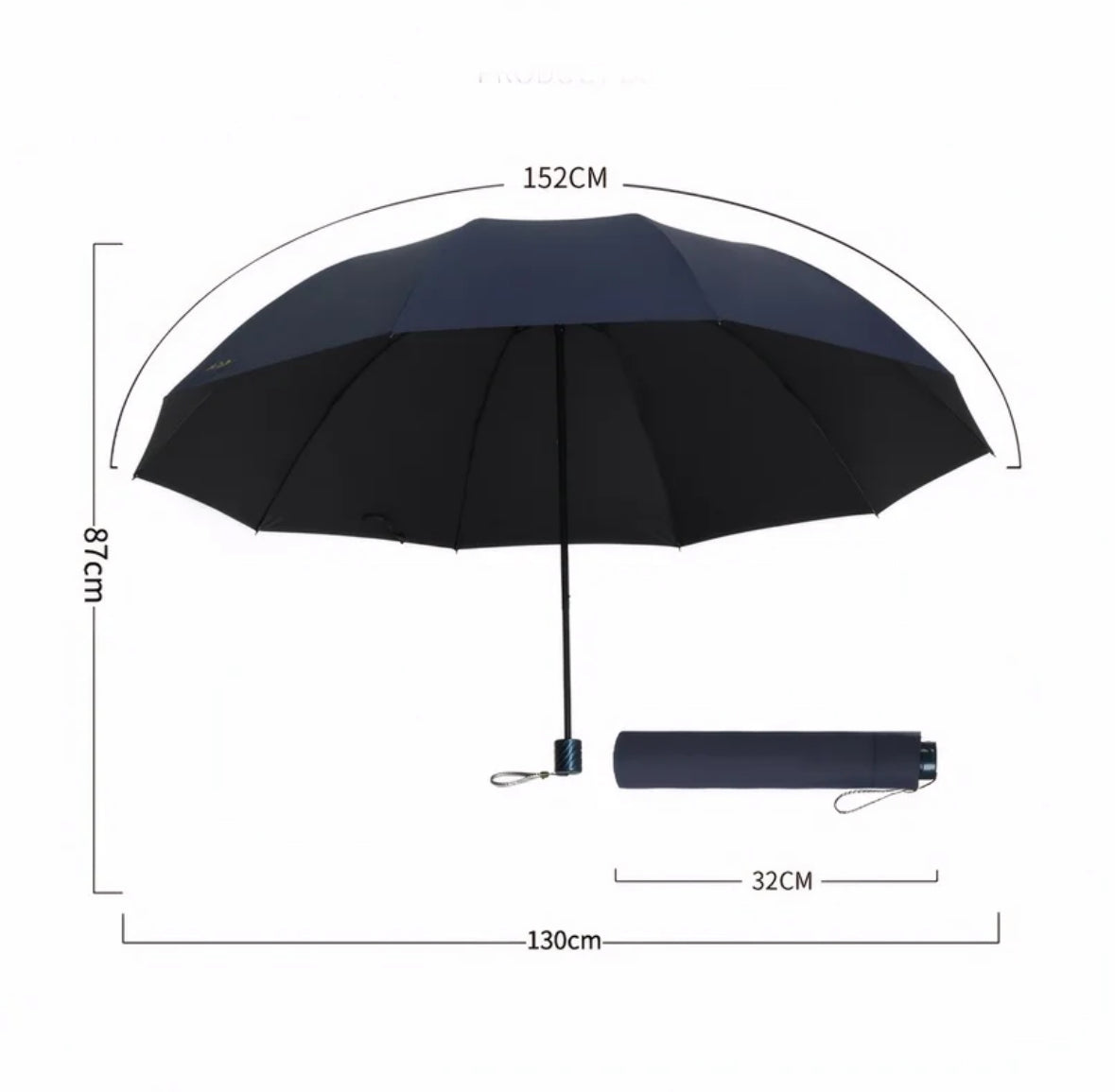 XXL 3-Personen Regenschirm