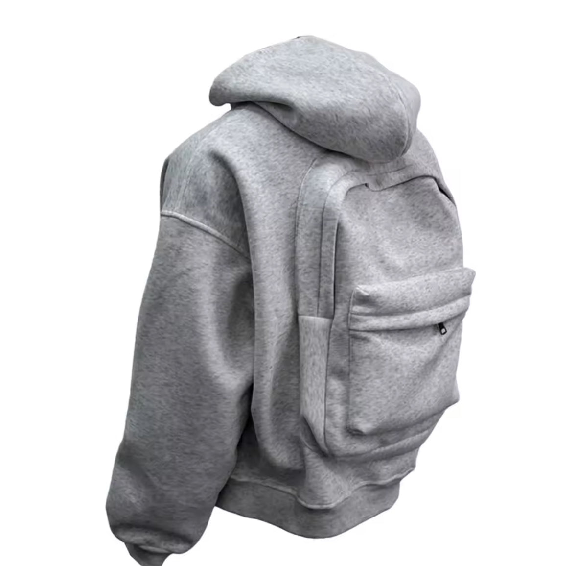 Rucksack Reissverschluss Sweatshirt
