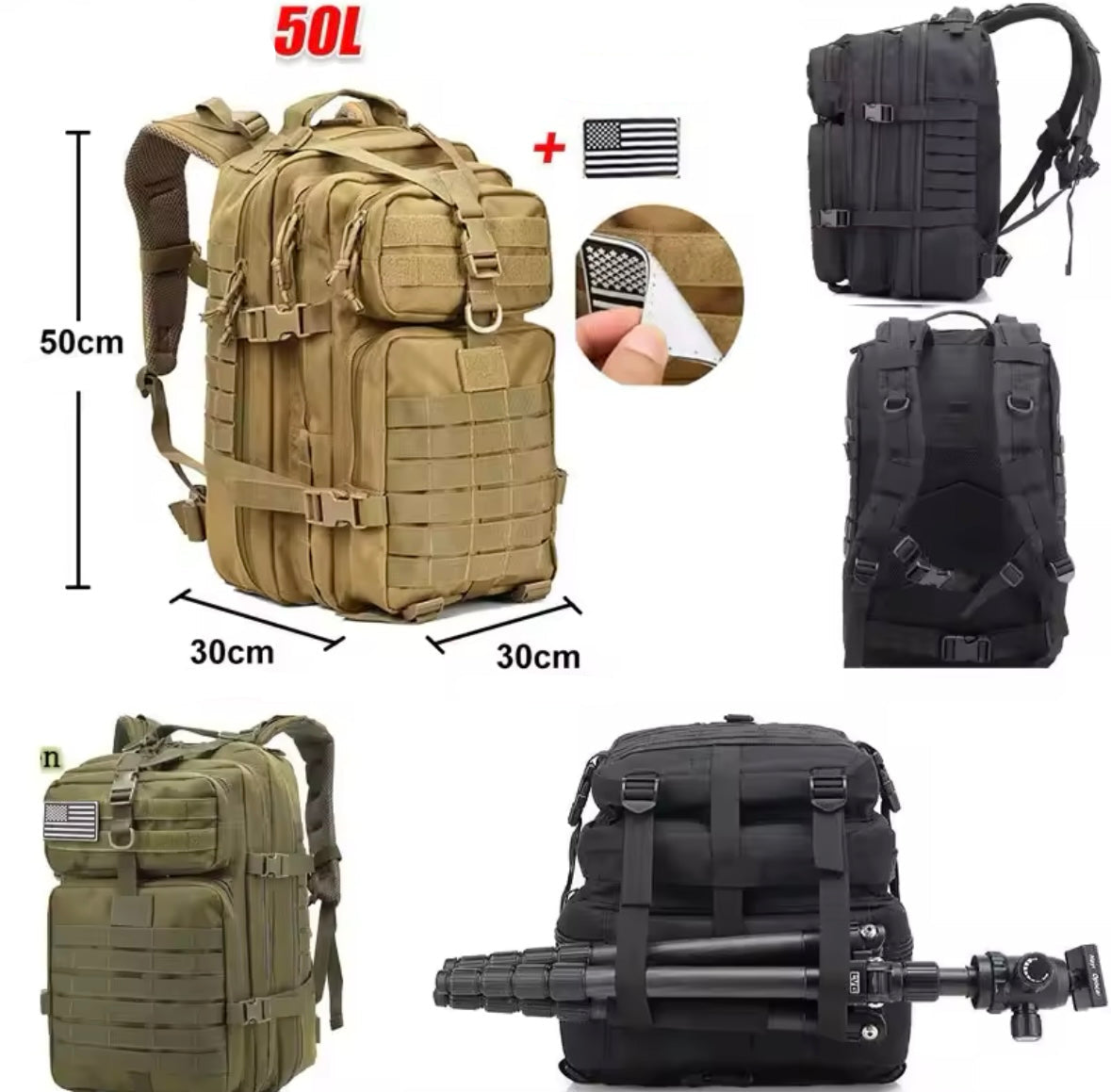 50L Outdoor Reise Rucksack