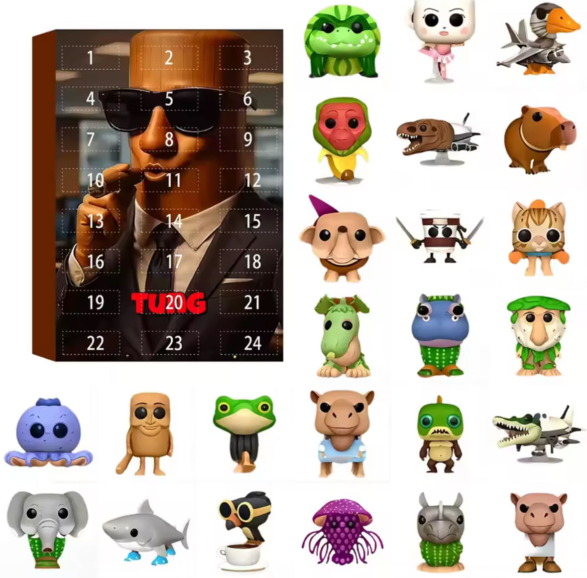 Brainrot Meme Figuren Adventskalender