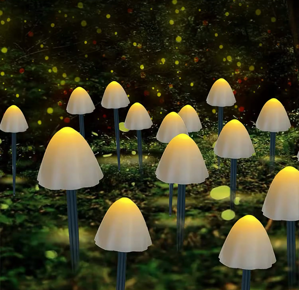 Magische Solar Pilz Lichterkette