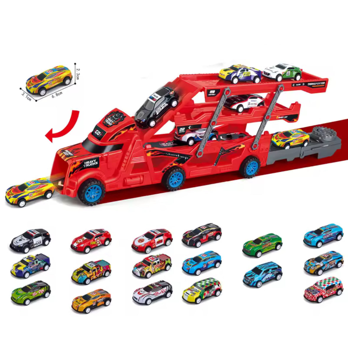 XL Spielzeug-Auto Transporter Lastwagen