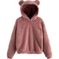 Flauschiger Plüsch Teddy Hoodie