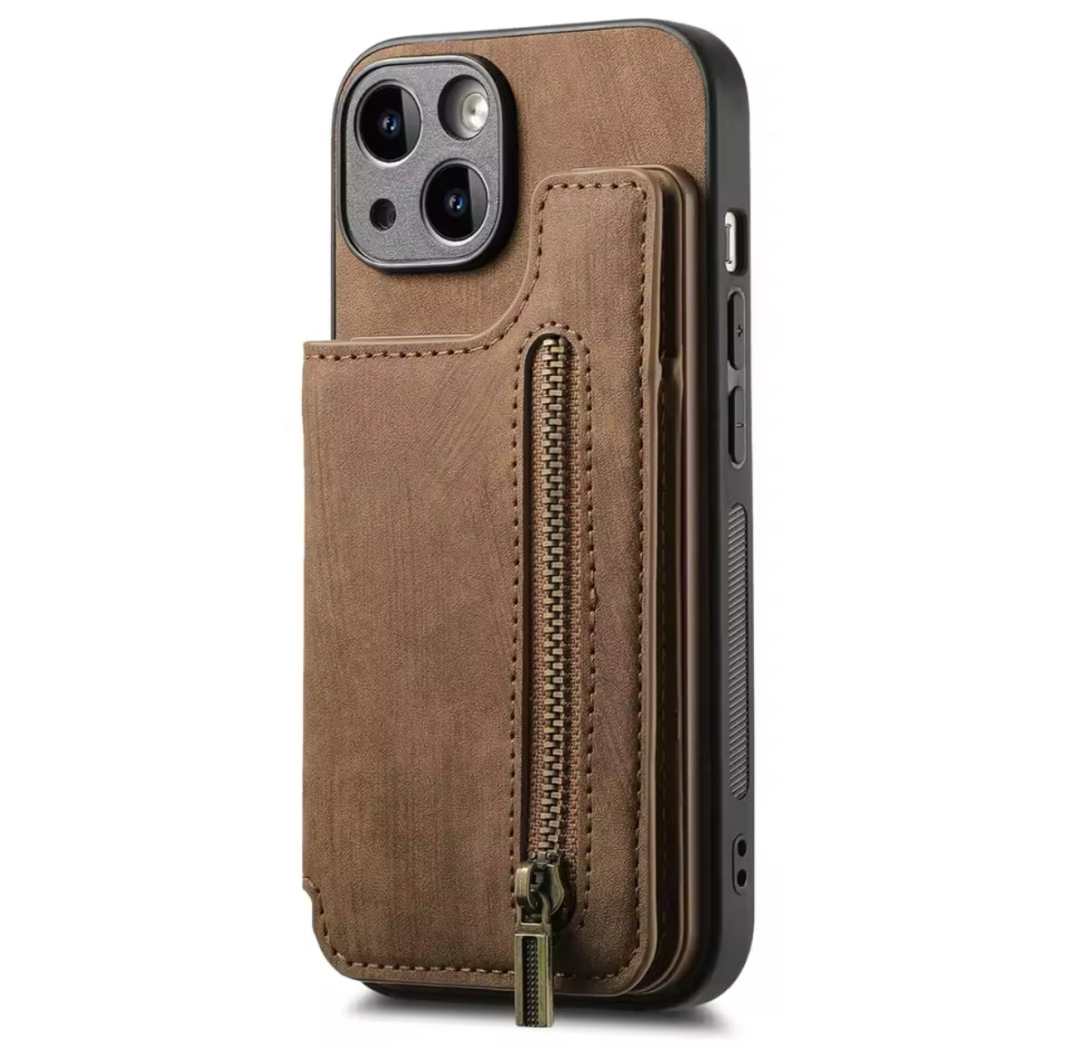 Wildleder iPhone Hülle mit Geldbörse