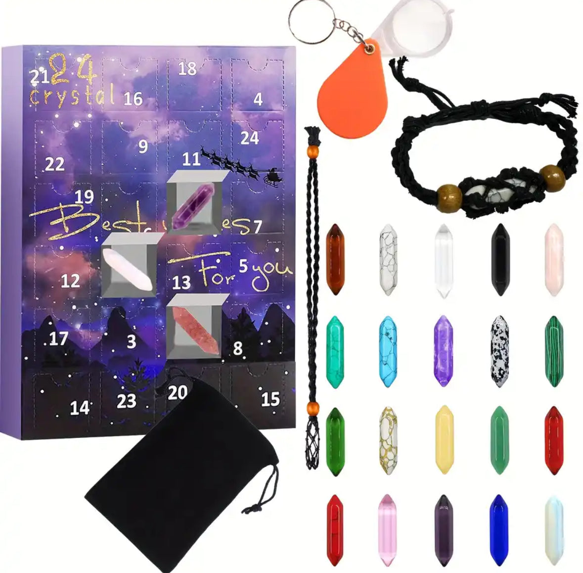 Edelstein Kristall Adventskalender