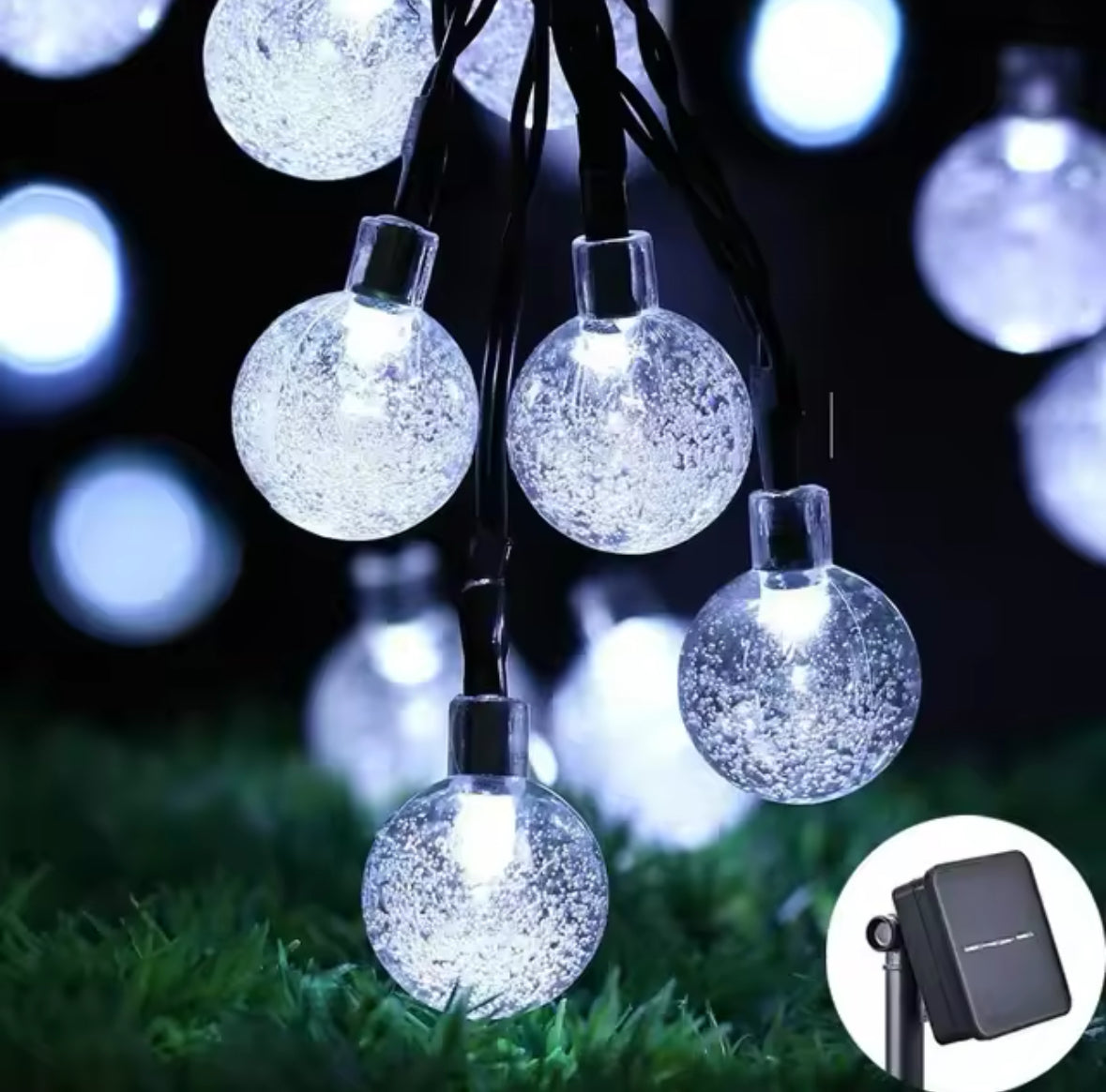 Solar Outdoor Kristall LED Lichterkette