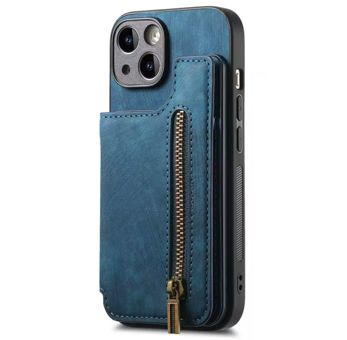 Wildleder iPhone Hülle mit Geldbörse