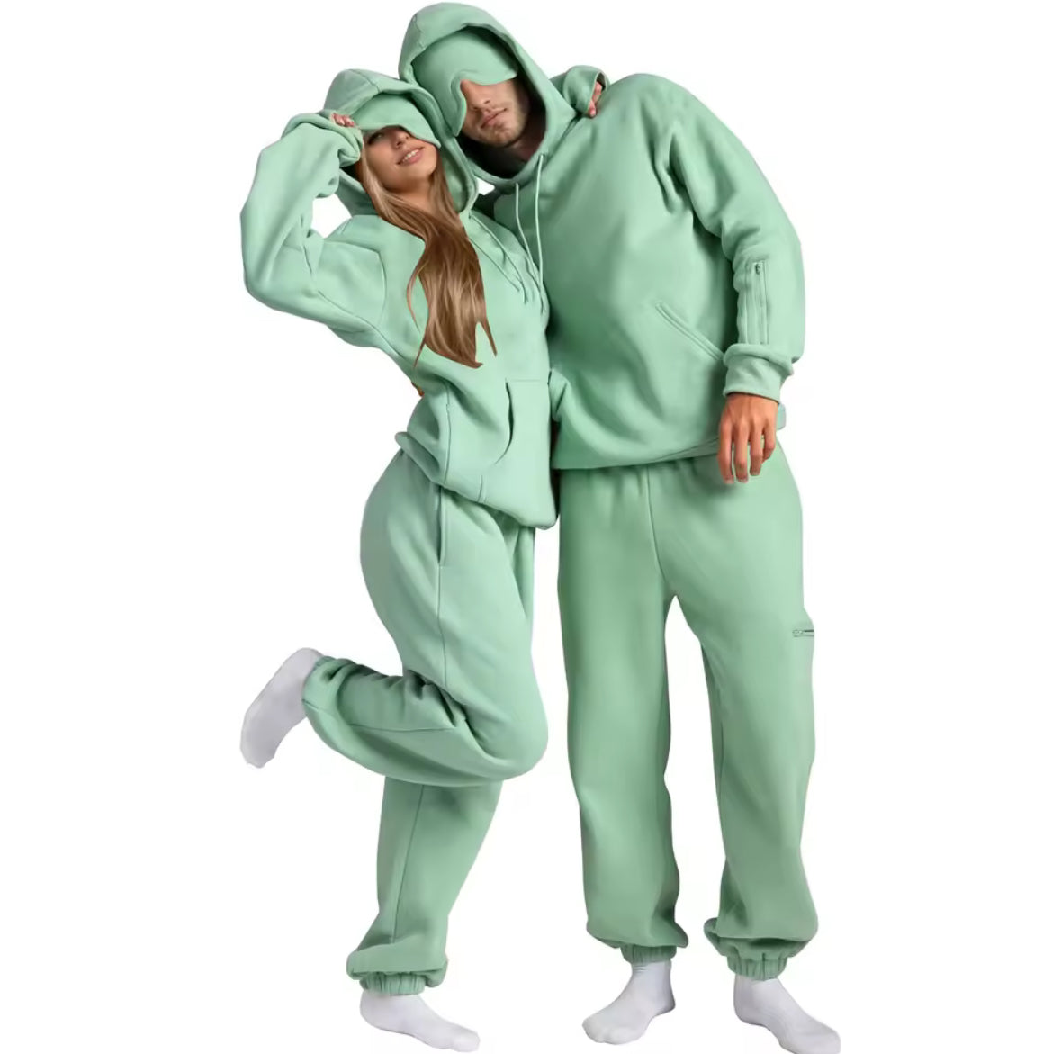 Reise Pullover mit Schlafmaske