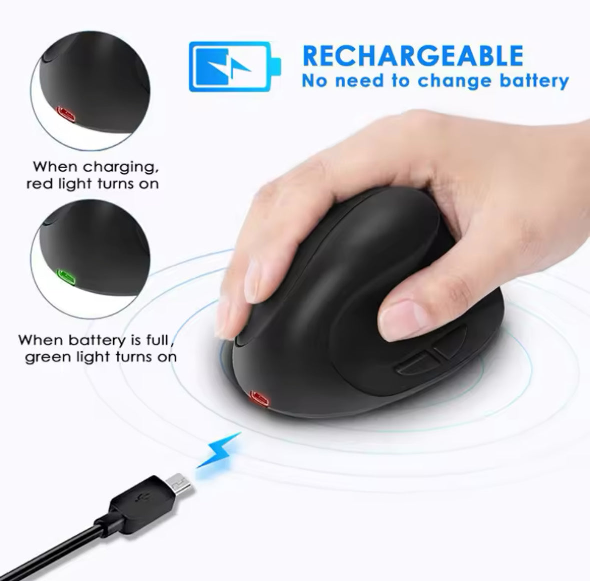 Ergonomische Wireless Computer Maus