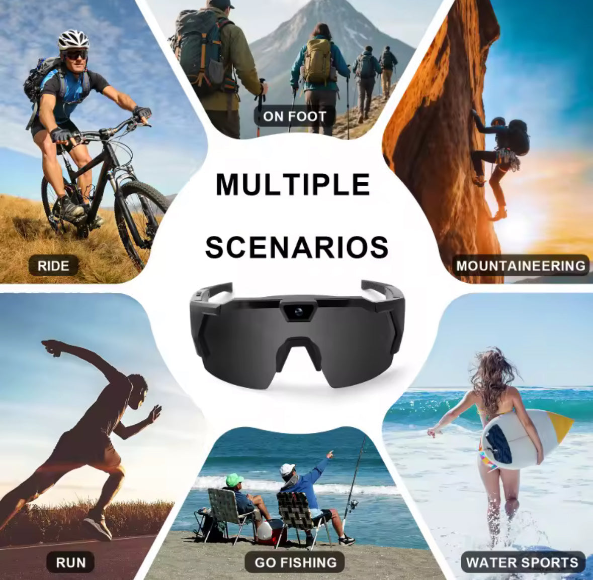 Smart HD Action Kamera Sonnenbrille