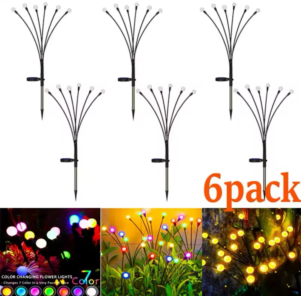 Solarbetriebene Outdoor LED Lichter Bündel Dekoration