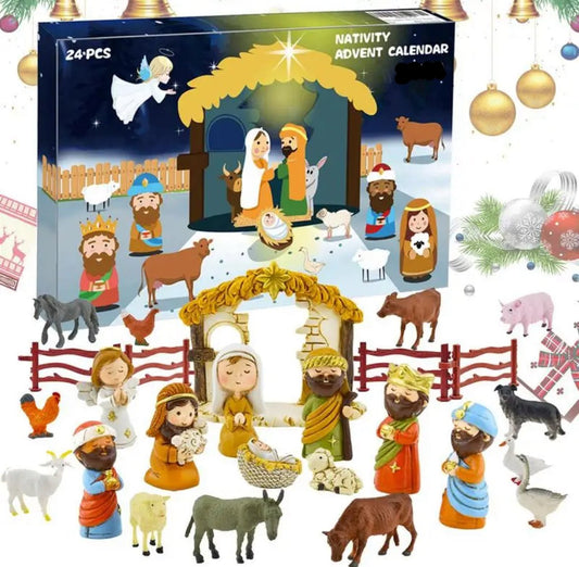 Krippen Weihnachtsabend Adventskalender