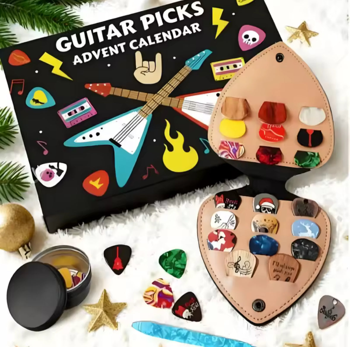 Elektrische-Gitarren Pick Adventskalender