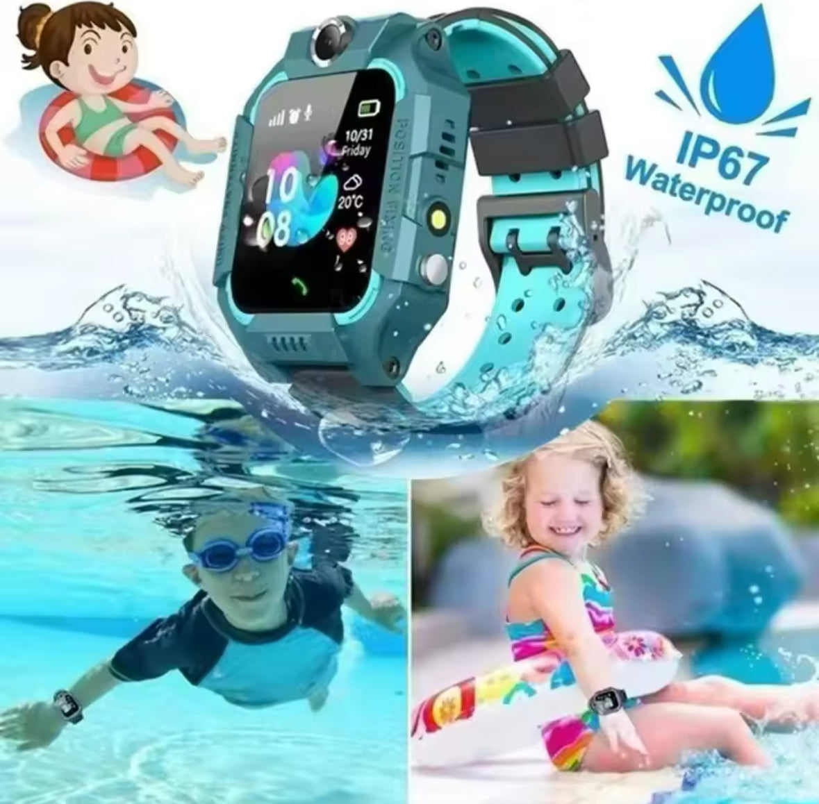 Sicherheits Smart Watch für Kinder
