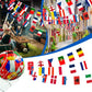 EM 2024 Fussball Länder Flaggenkette