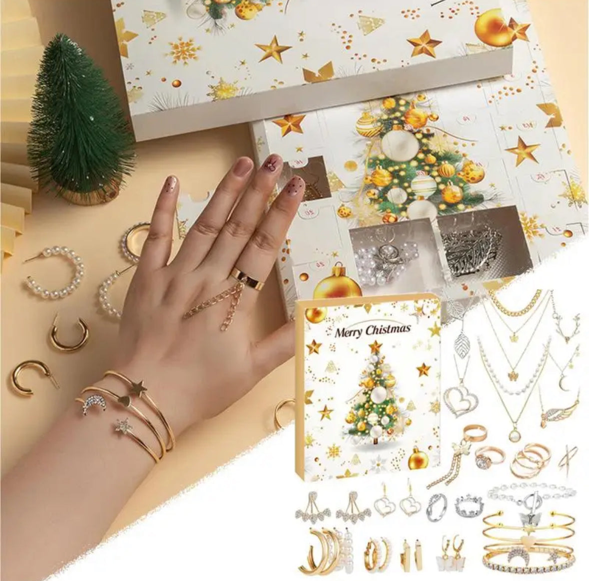 Nickelfreier Schmuck Adventskalender
