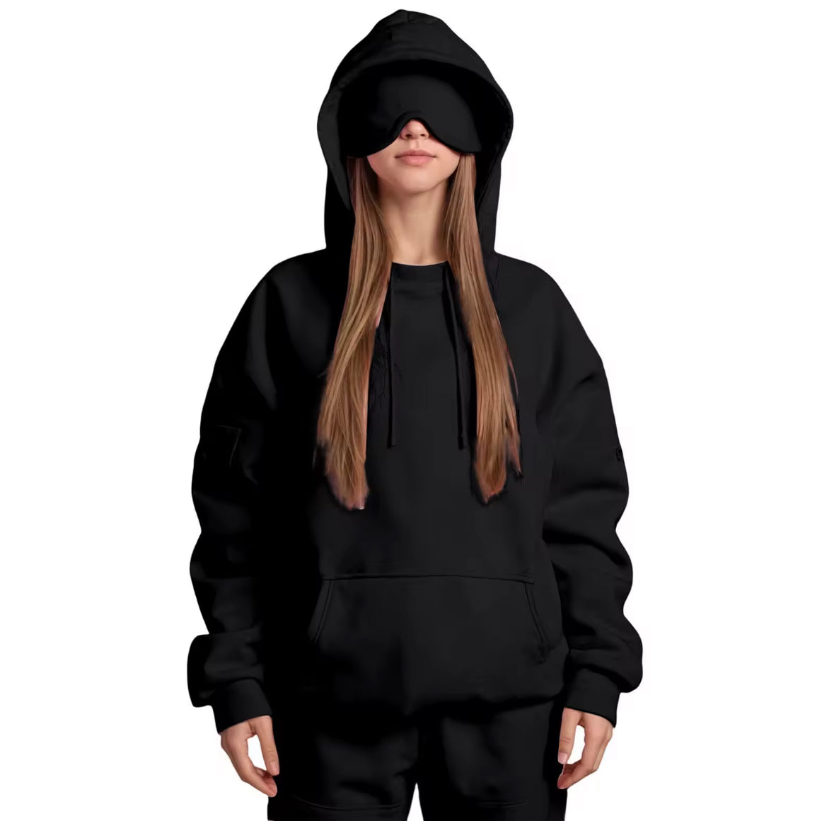 Reise Pullover mit Schlafmaske