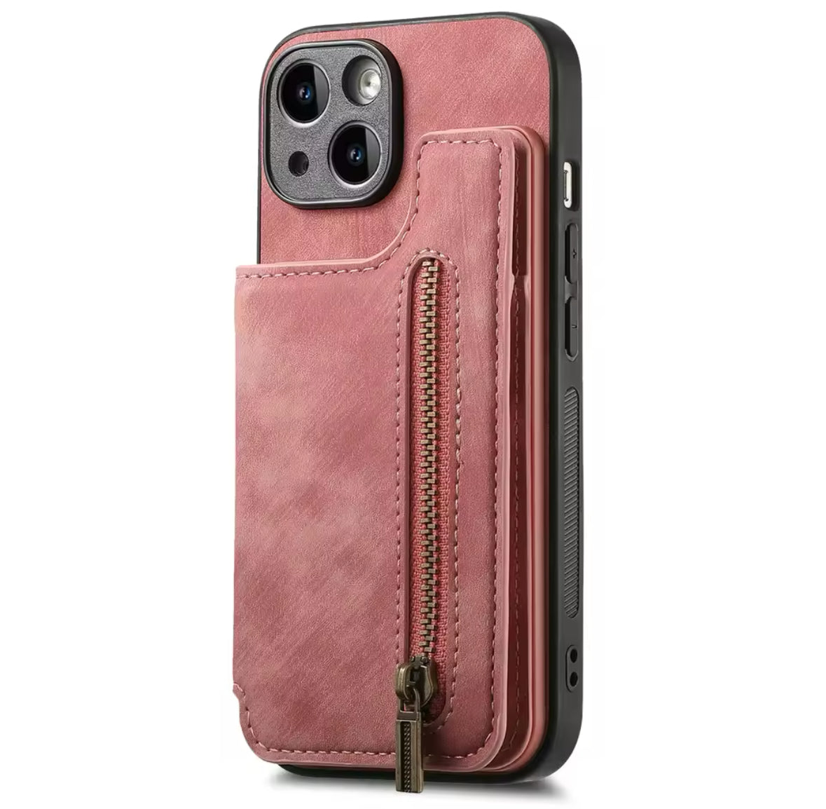 Wildleder iPhone Hülle mit Geldbörse