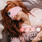 Seidene Plüsch Schlaf Maske mit Kopfhörern