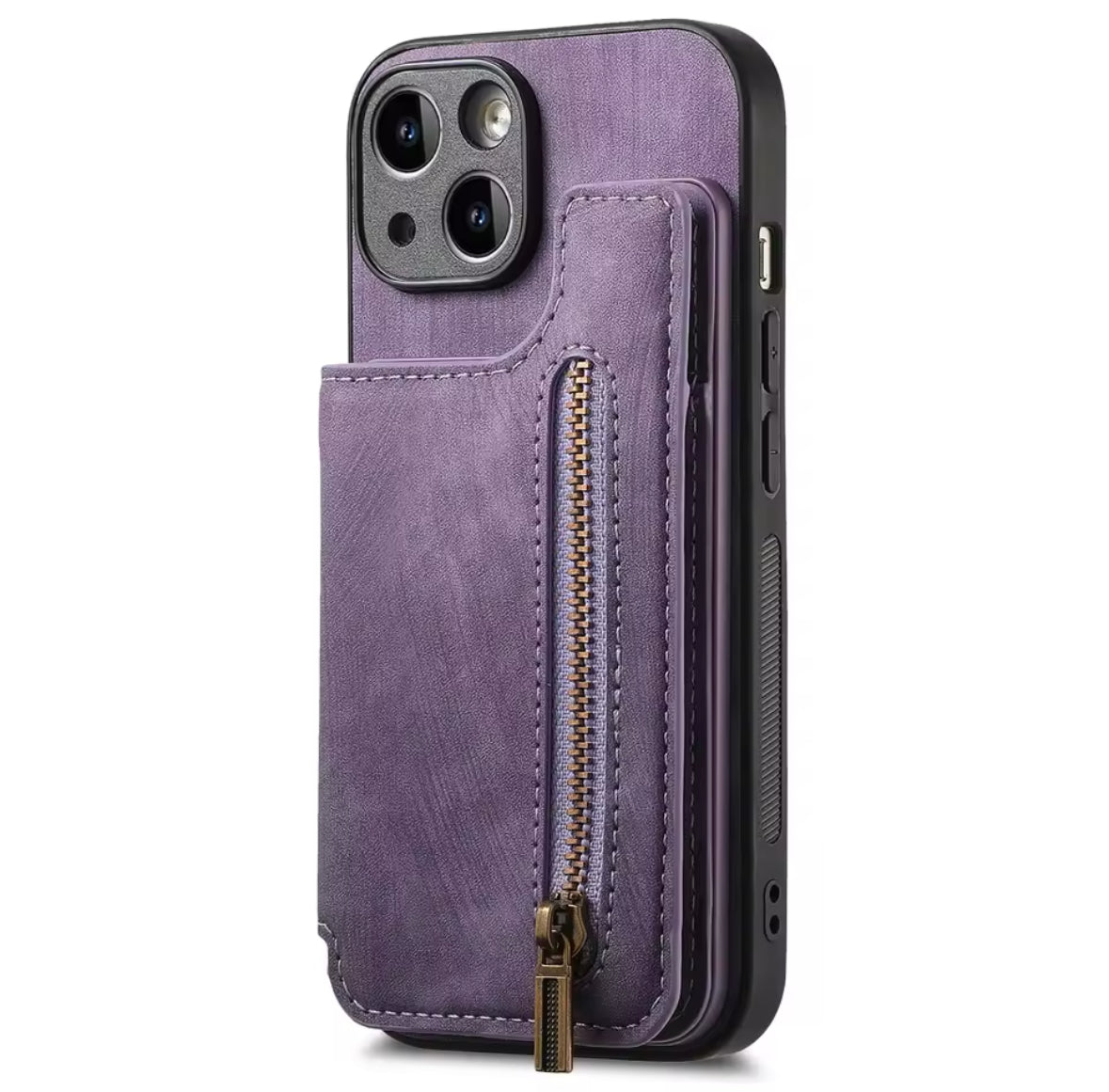 Wildleder iPhone Hülle mit Geldbörse