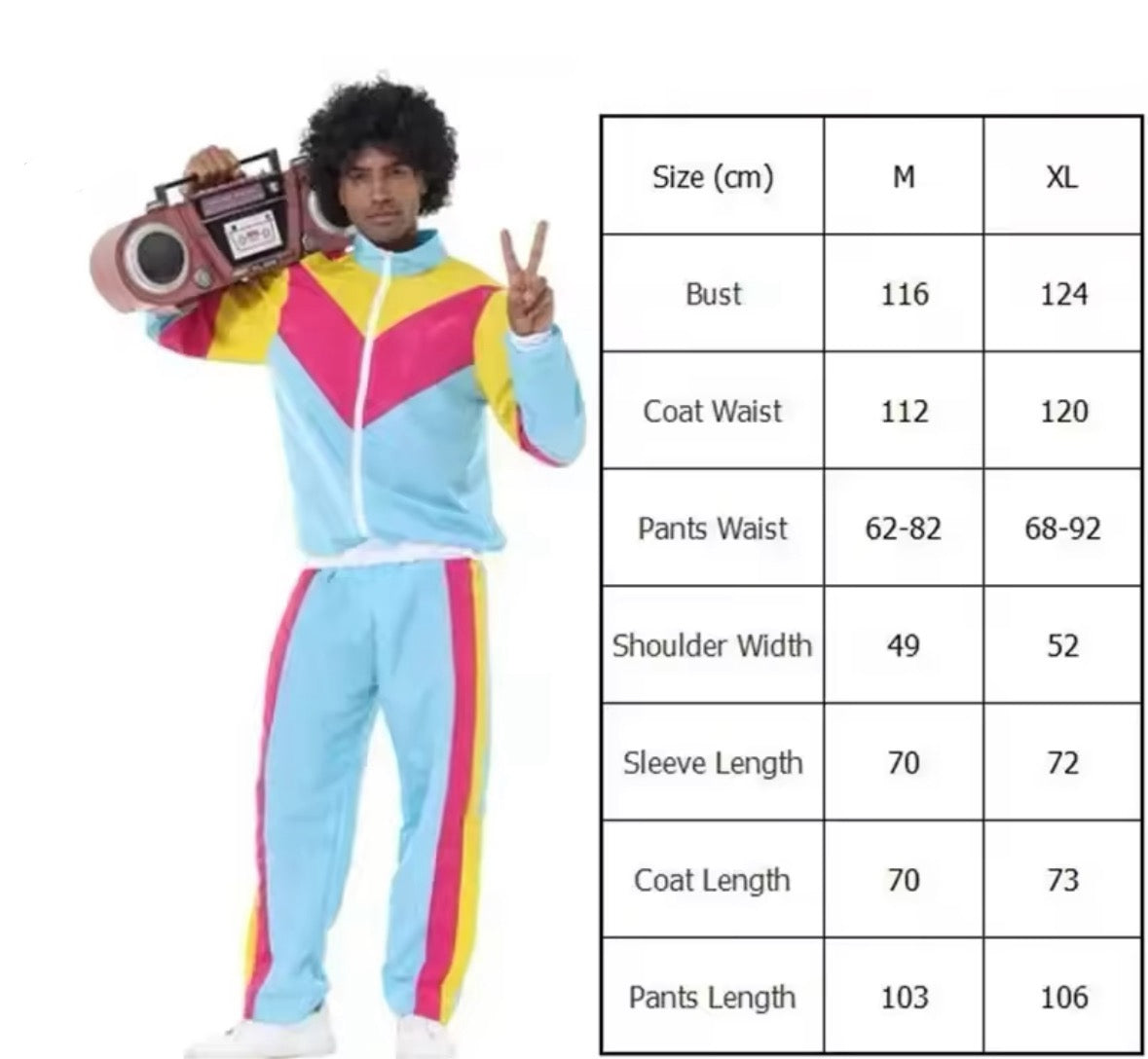 Vintage 80er Jahre Disco Kostüm