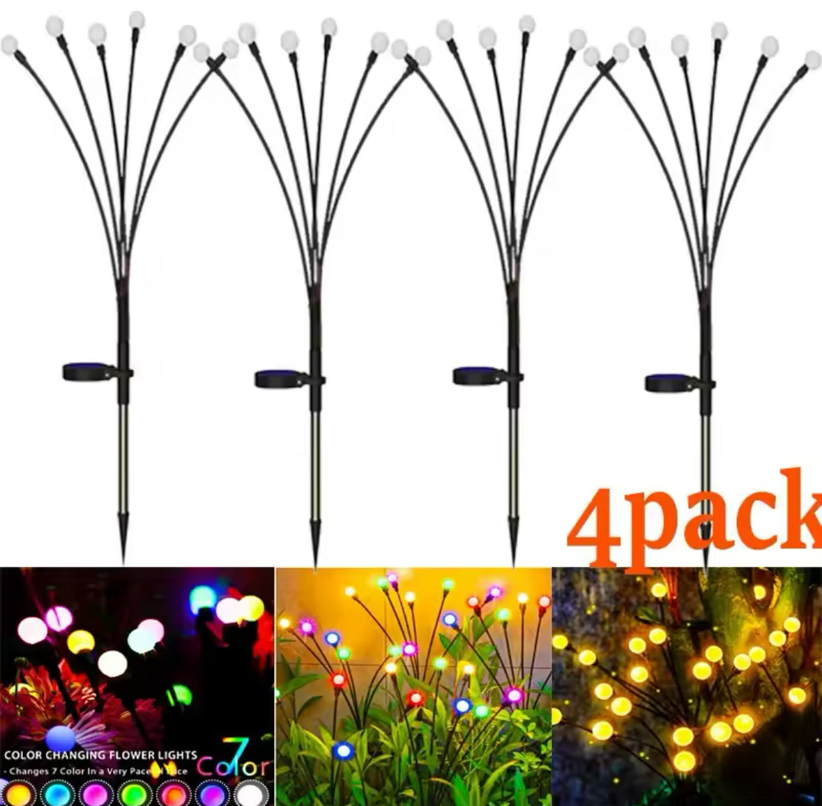 Solarbetriebene Outdoor LED Lichter Bündel Dekoration