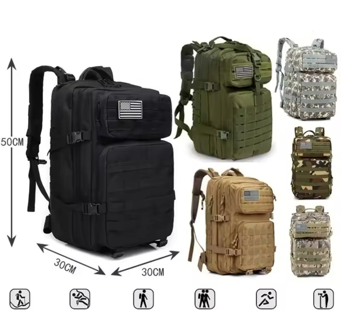 50L Outdoor Reise Rucksack