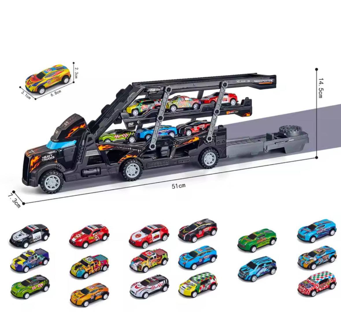 XL Spielzeug-Auto Transporter Lastwagen