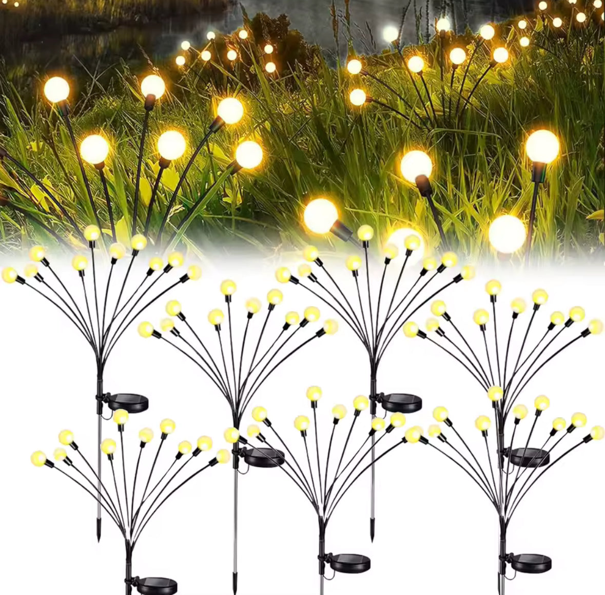 Solarbetriebene Outdoor LED Lichter Bündel Dekoration