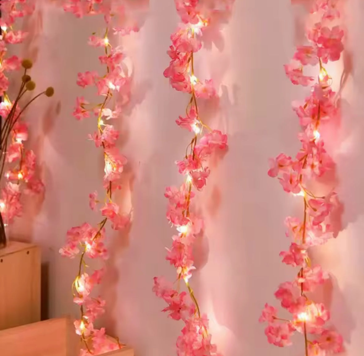 Dekorative LED Blumen Lichterkette