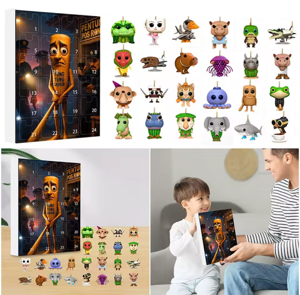 Brainrot Meme Figuren Adventskalender