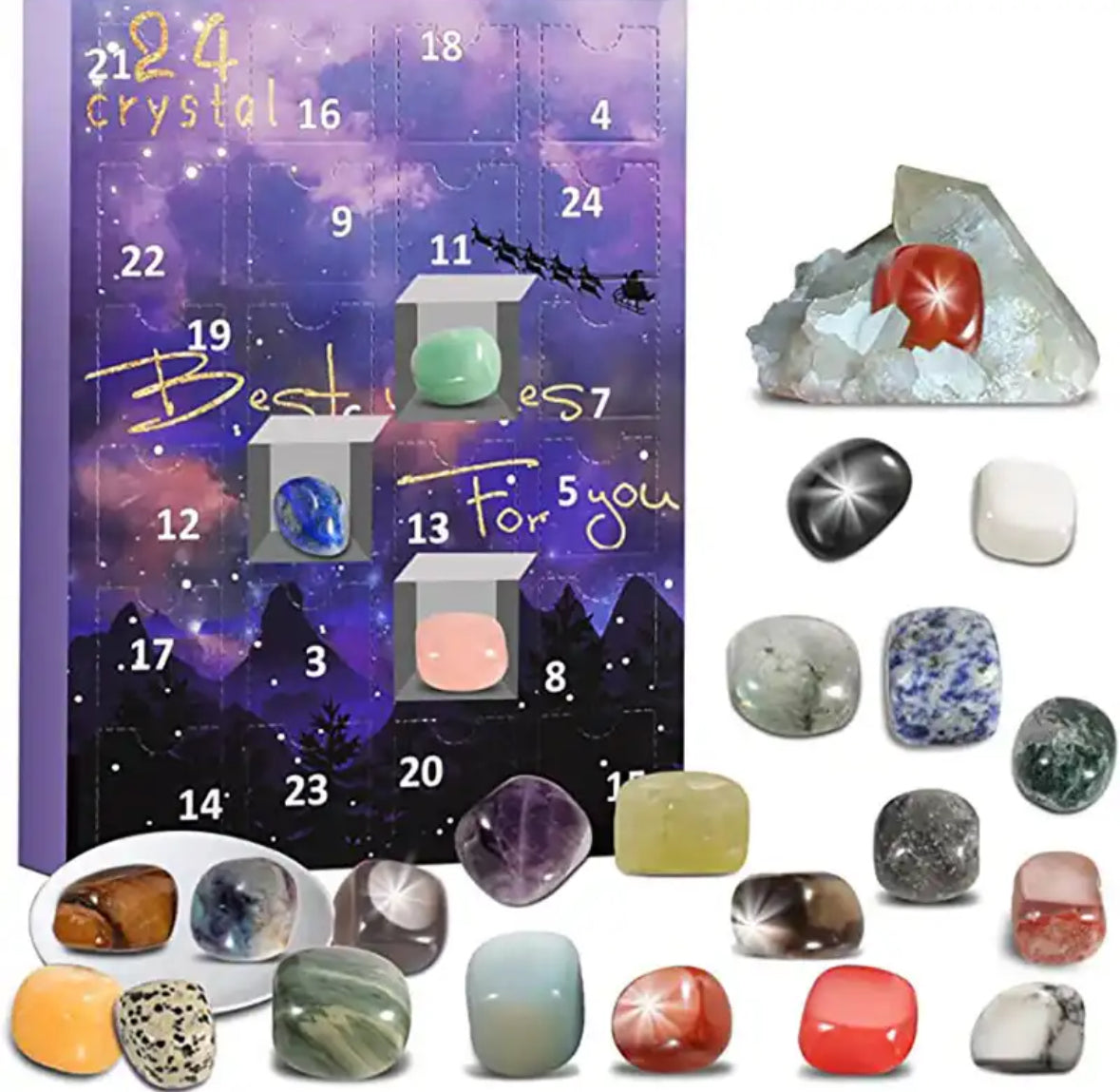 Edelstein Kristall Adventskalender
