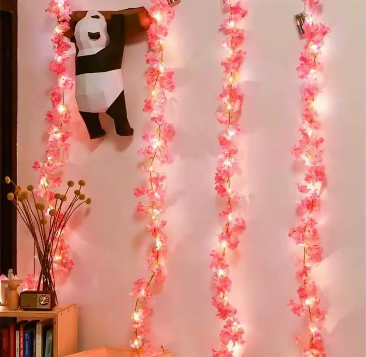 Dekorative LED Blumen Lichterkette