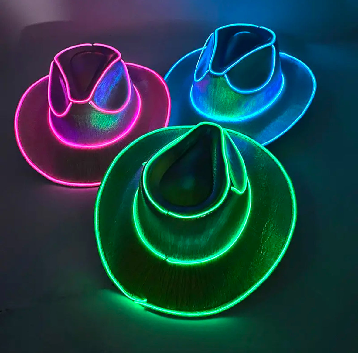 Lustiger LED Cowboy-Hut – deluxo.ch