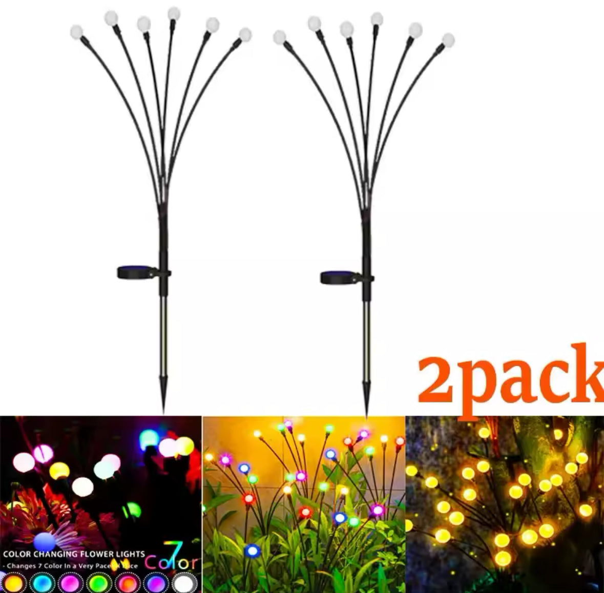 Solarbetriebene Outdoor LED Lichter Bündel Dekoration