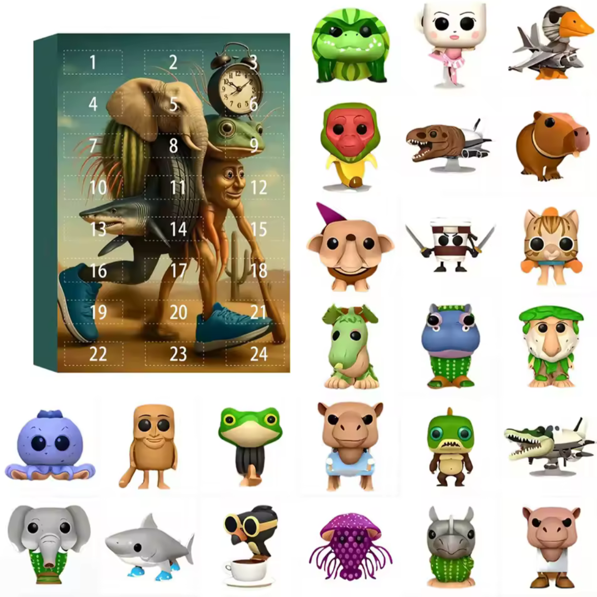 Brainrot Meme Figuren Adventskalender