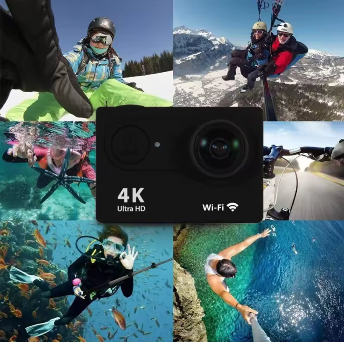 Wasserdichte Sport 4K Action Kamera