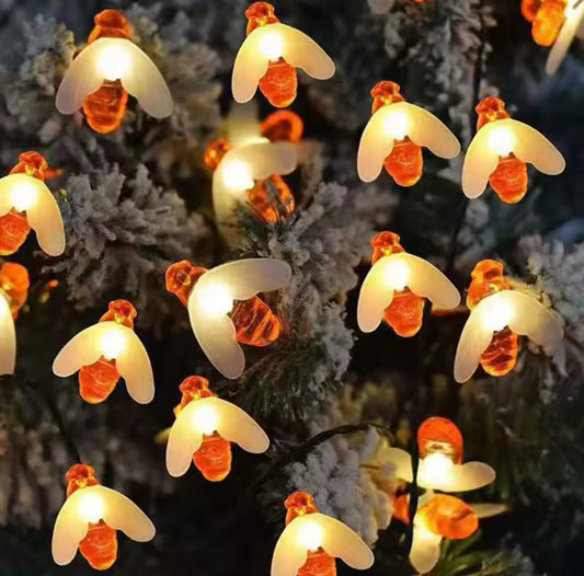 Wetterfeste Solar Bienen LED Lichterkette