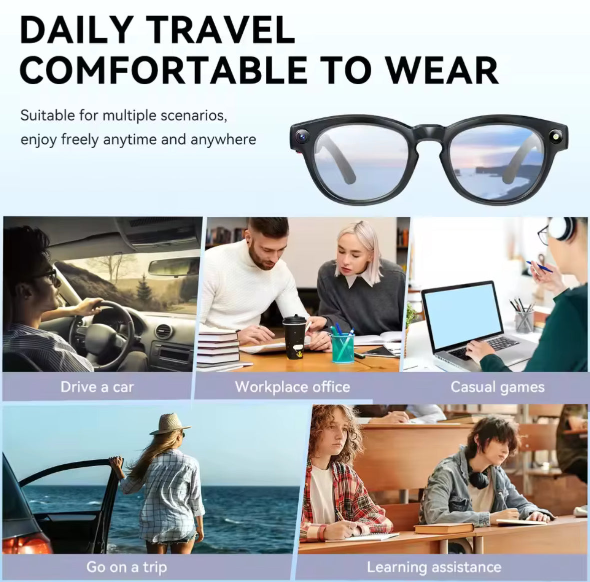 Smart AI Video Sonnenbrille