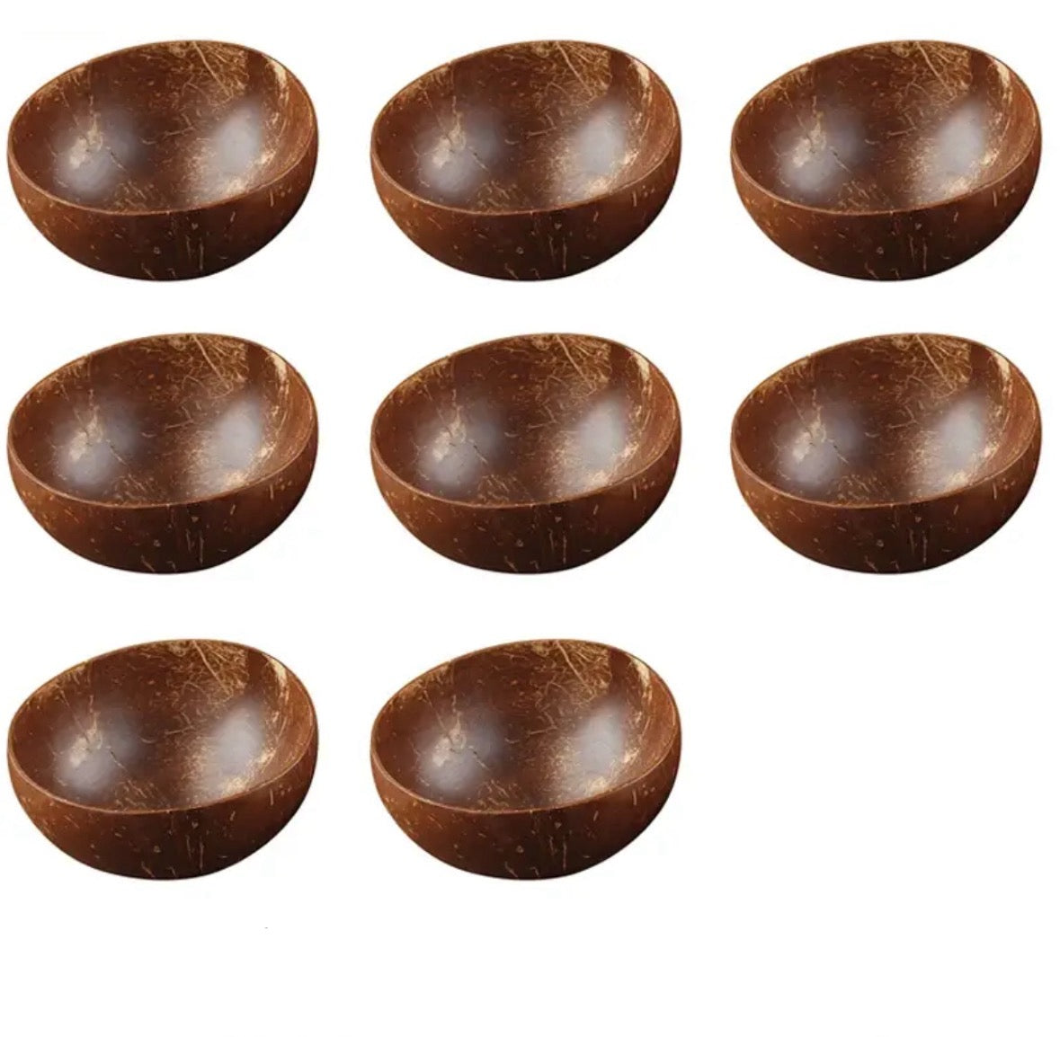 Kokosnuss Schalen Schüssel mit Holz Löffel