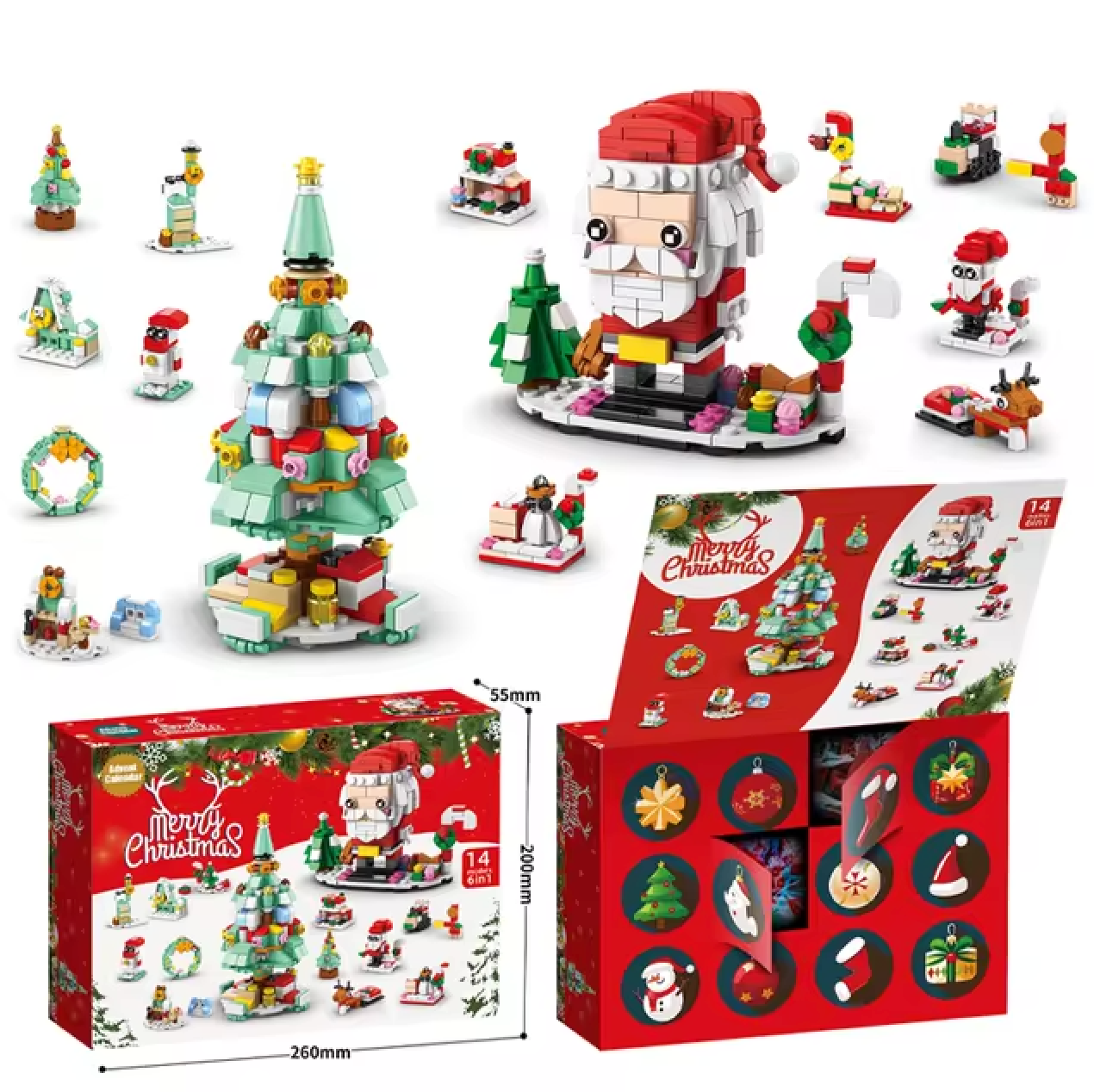 XXL Baustein Figuren Adventskalender
