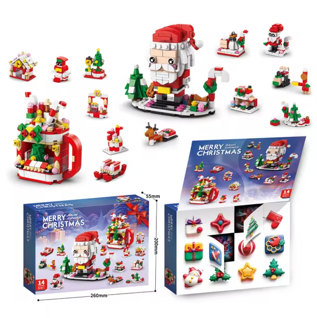 XXL Baustein Figuren Adventskalender