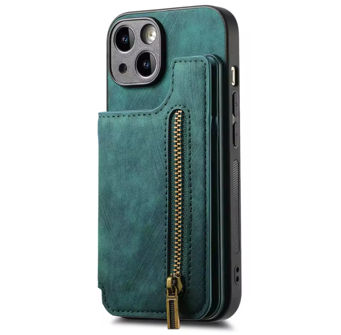 Wildleder iPhone Hülle mit Geldbörse