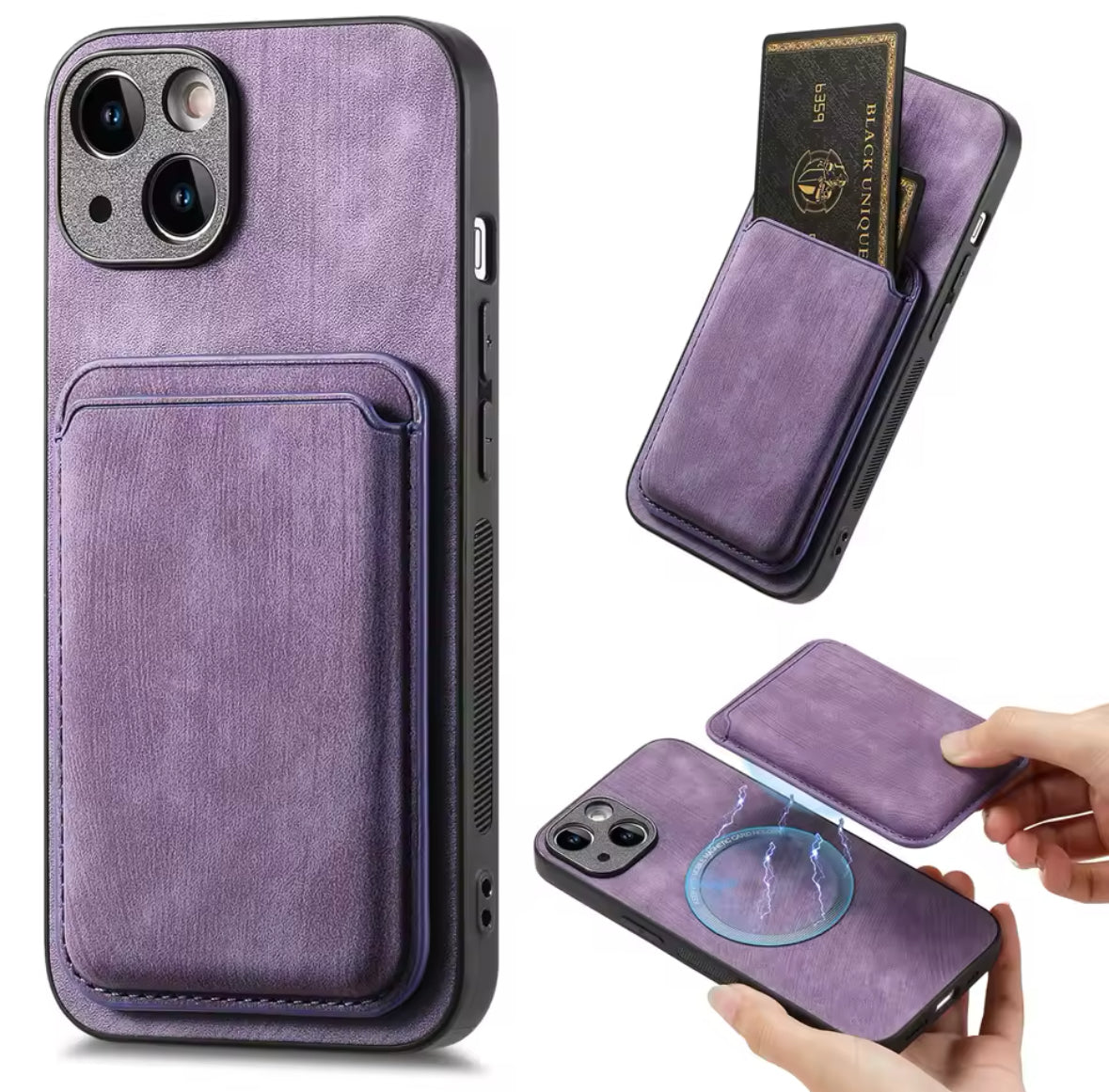 iPhone Hülle mit Abnehmbarem Cardholder