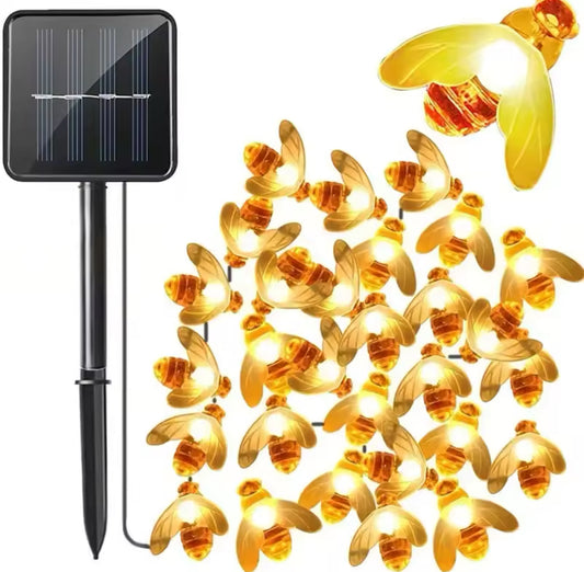 Wetterfeste Solar Bienen LED Lichterkette