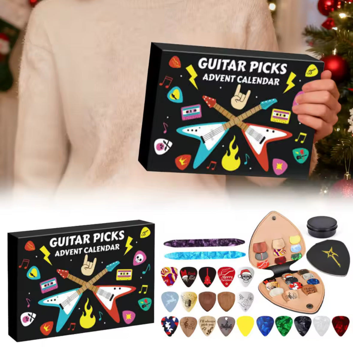 Elektrische-Gitarren Pick Adventskalender