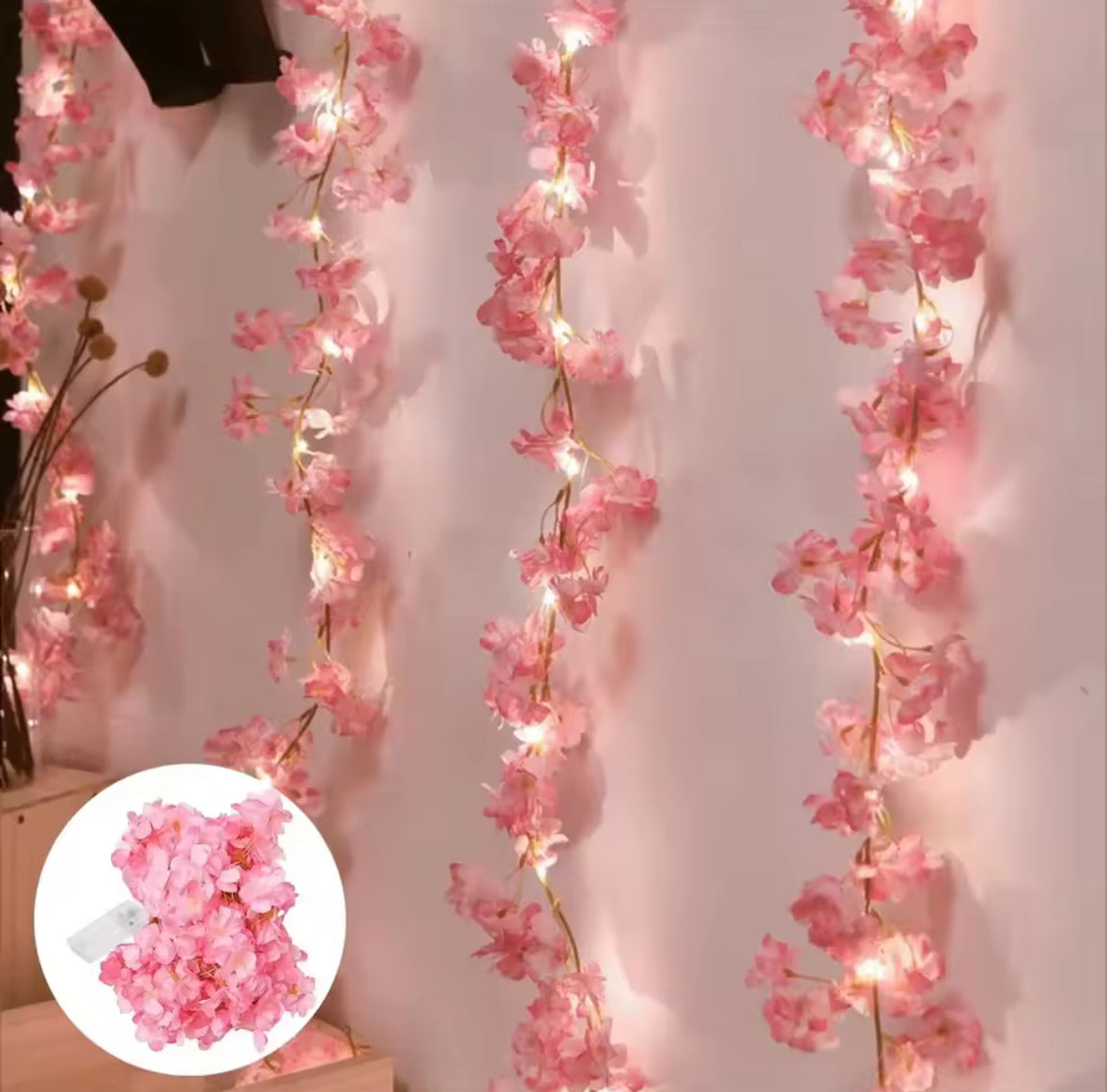 Dekorative LED Blumen Lichterkette