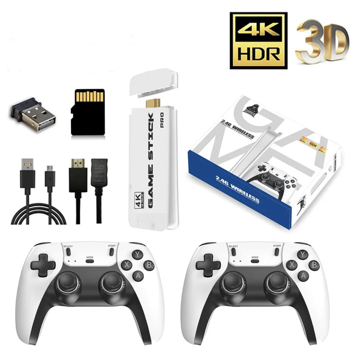 HDMI Retro Spiel Konsolen Stick mit 30`000 Spielen